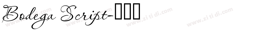 Bodega Script字体转换